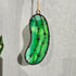Mottled Green Pickle Stained Glass Decoration