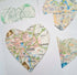 Leeds Heart Shaped Map Card