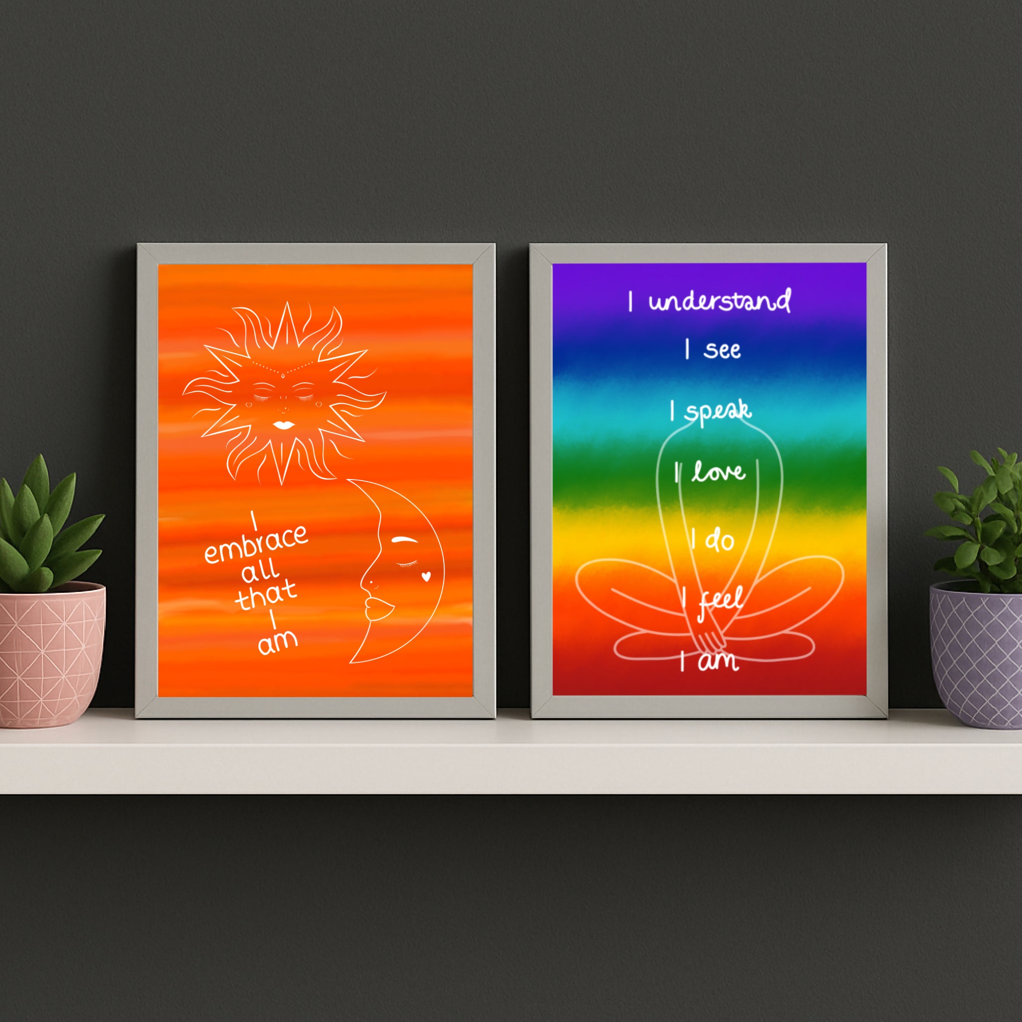 A4 Chakras Print Unframed