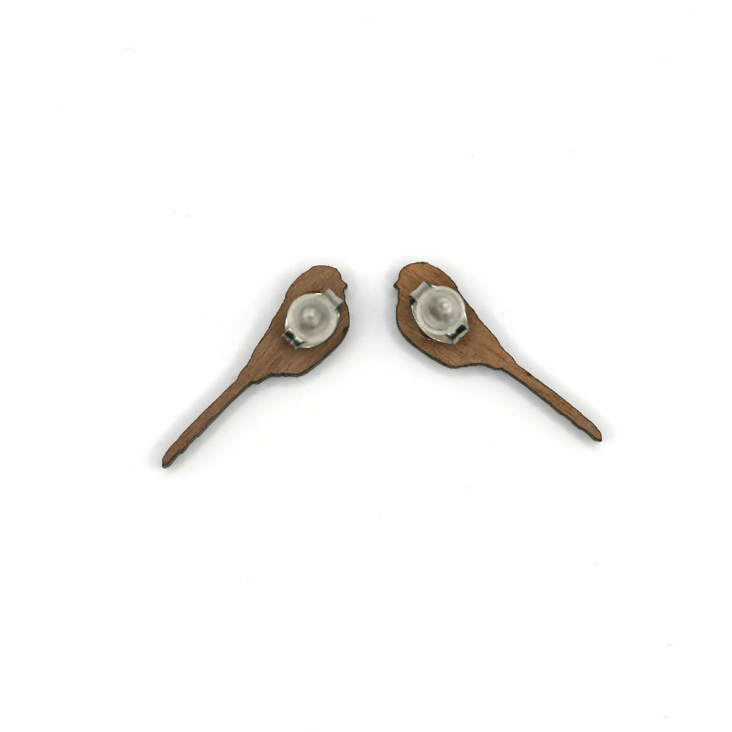 Long Tail Tit Stud Earrings