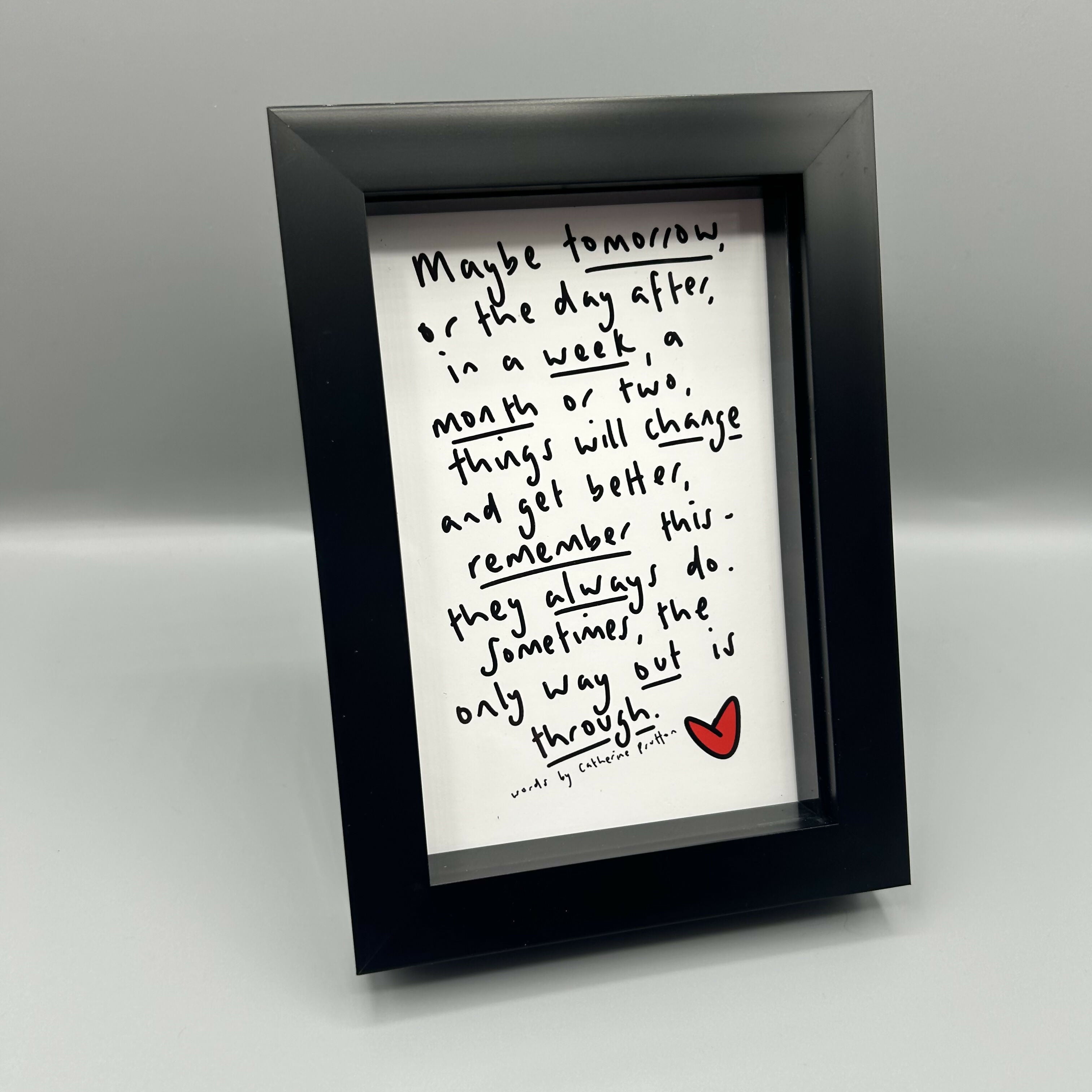 Original Poem - Multiple Options (A6 Box Frame)