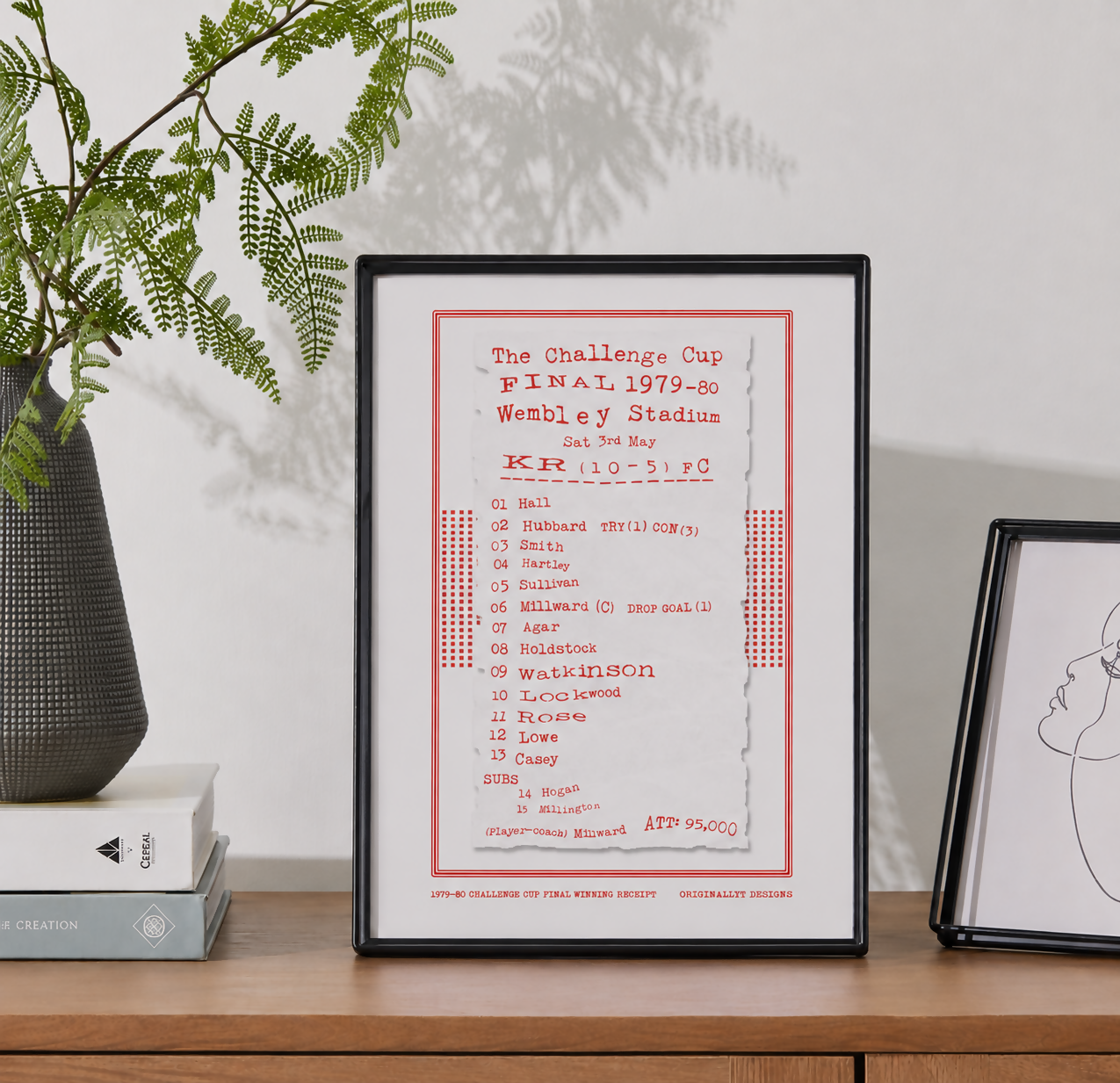 Hull KR Art Print RECEIPT Design