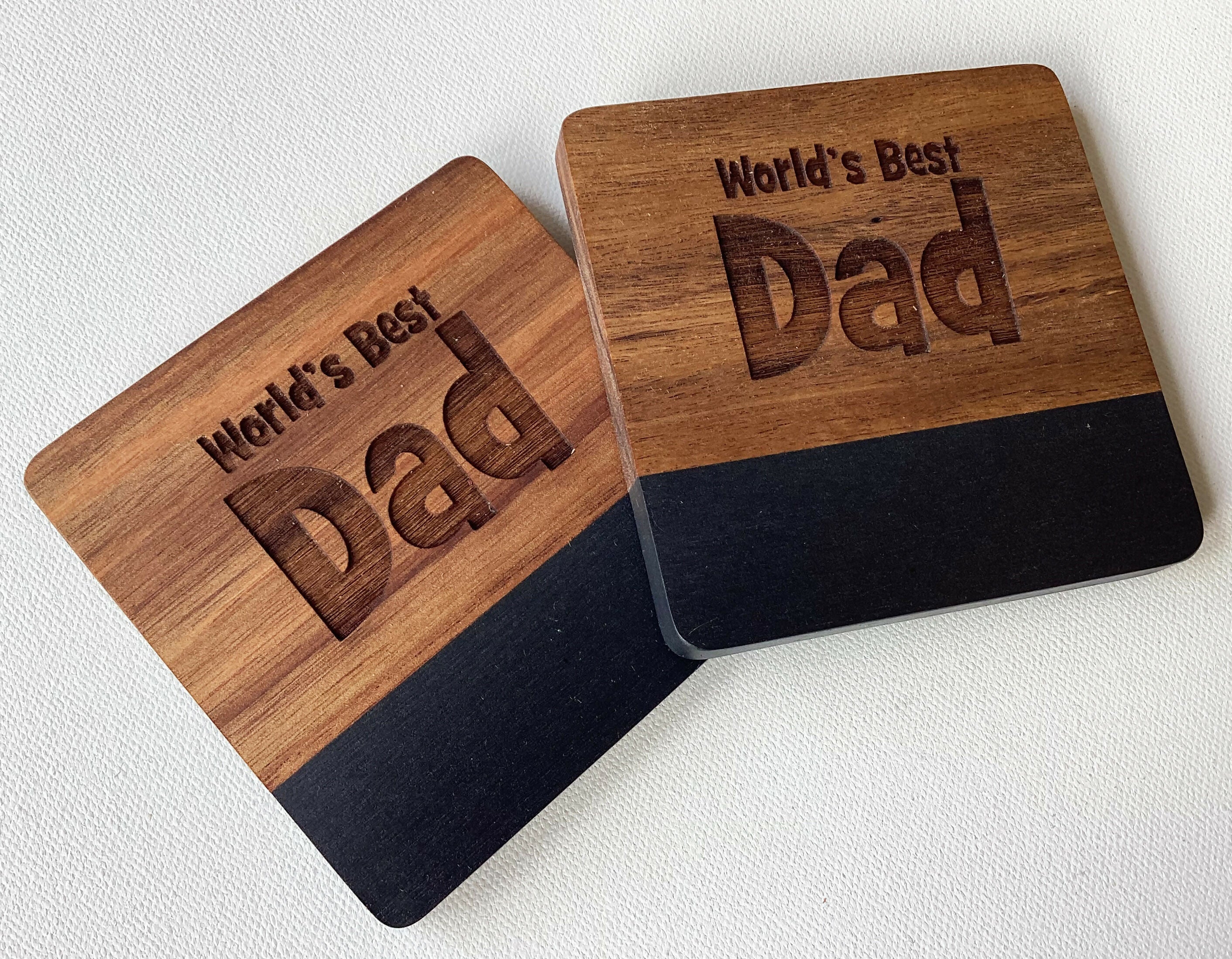 Fathers Day World's Best Dad Coaster