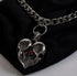 Bleeding Heart Skull Necklace