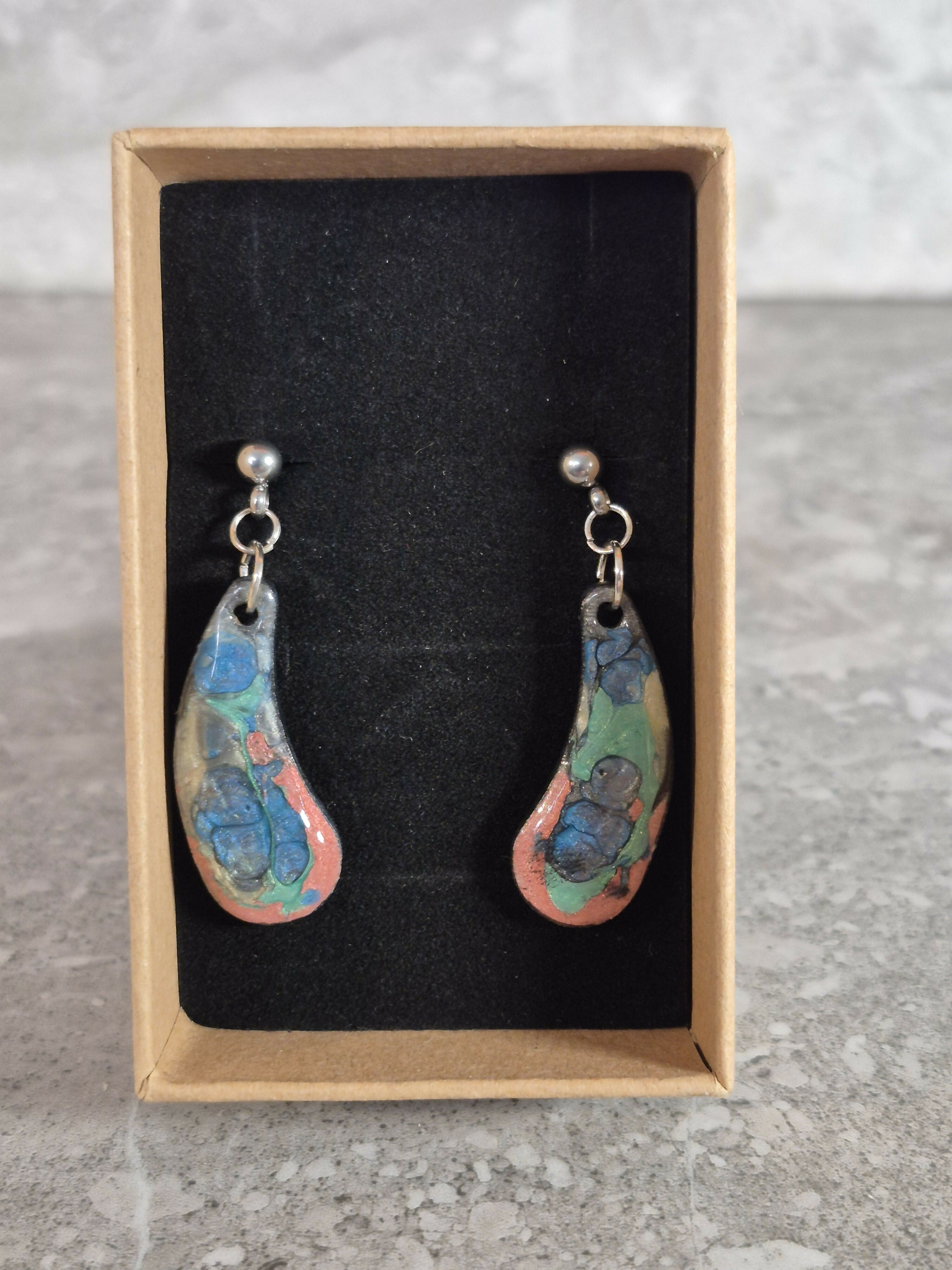 Handcrafted Teardrop Shaped Earrings