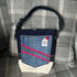 Unique Handcrafted Denim Tote Bag Made From Upcycled Jeans With Applique