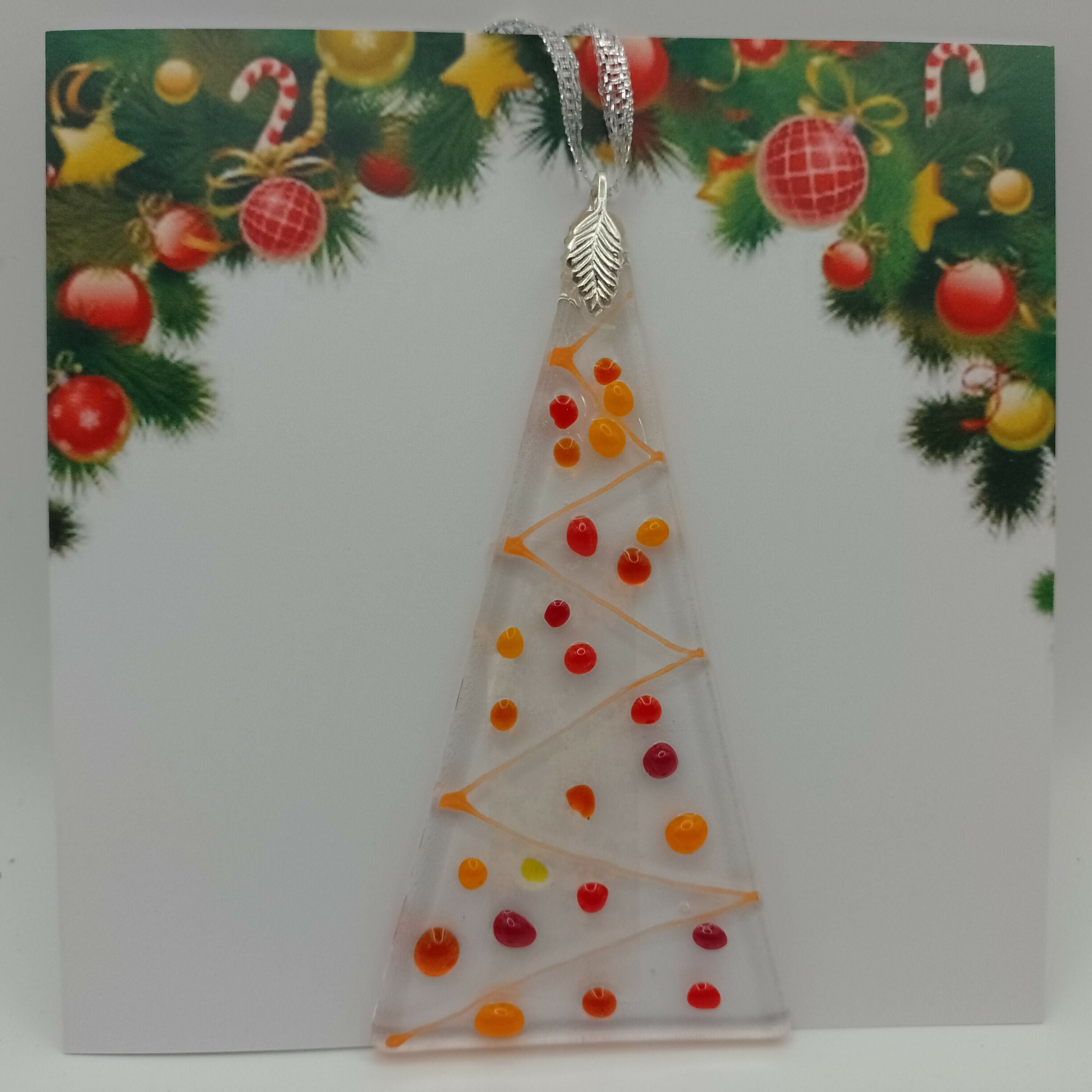 Fused Glass Christmas Card