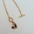 Paperclip Chain Heart Necklace
