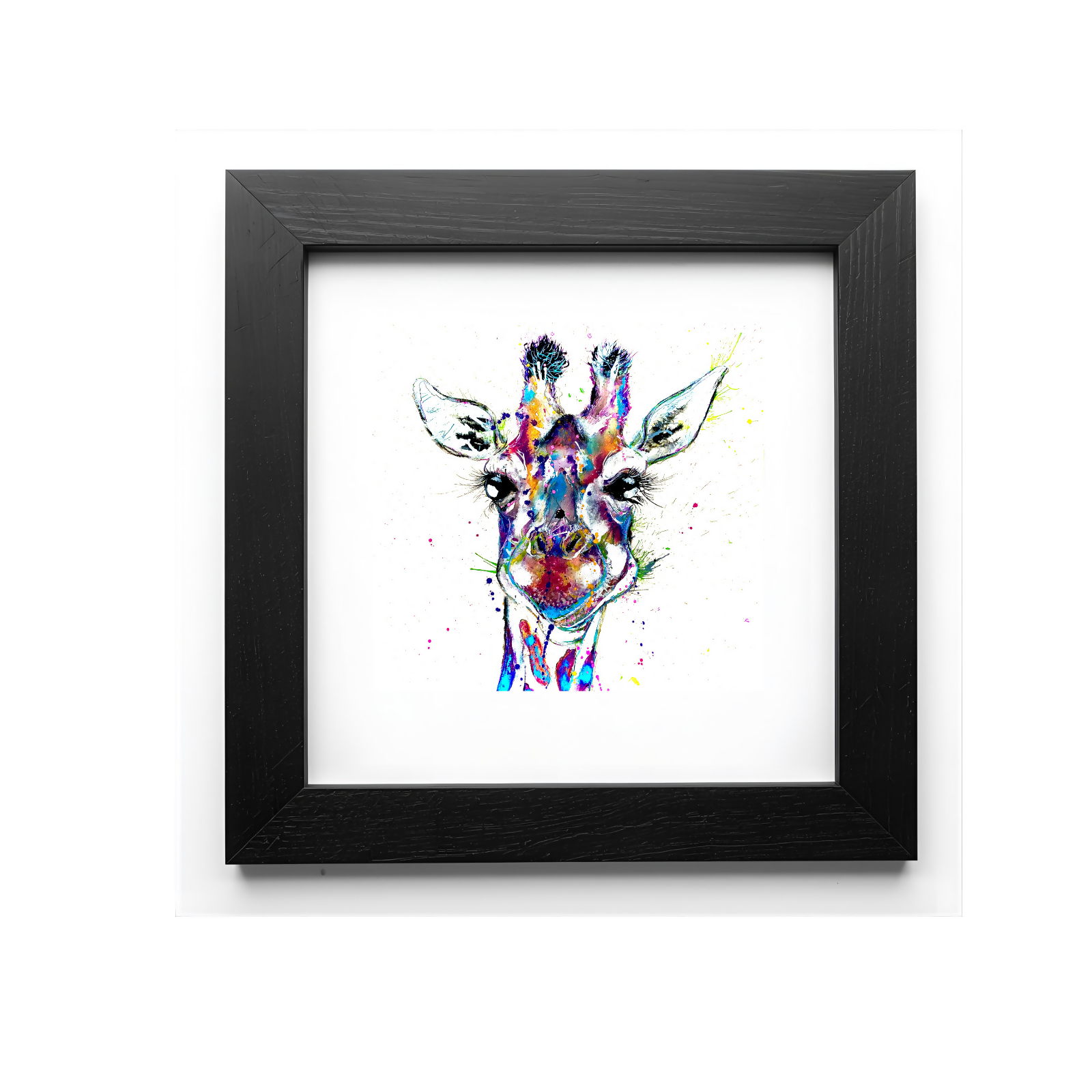 FINE ART PRINT OF RUSS THE GIRAFFE, PART OF THE 'LITTLE MINI TREASURE' ART COLLECTION