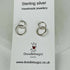 Sterling Silver Double Circle Drop Earrings