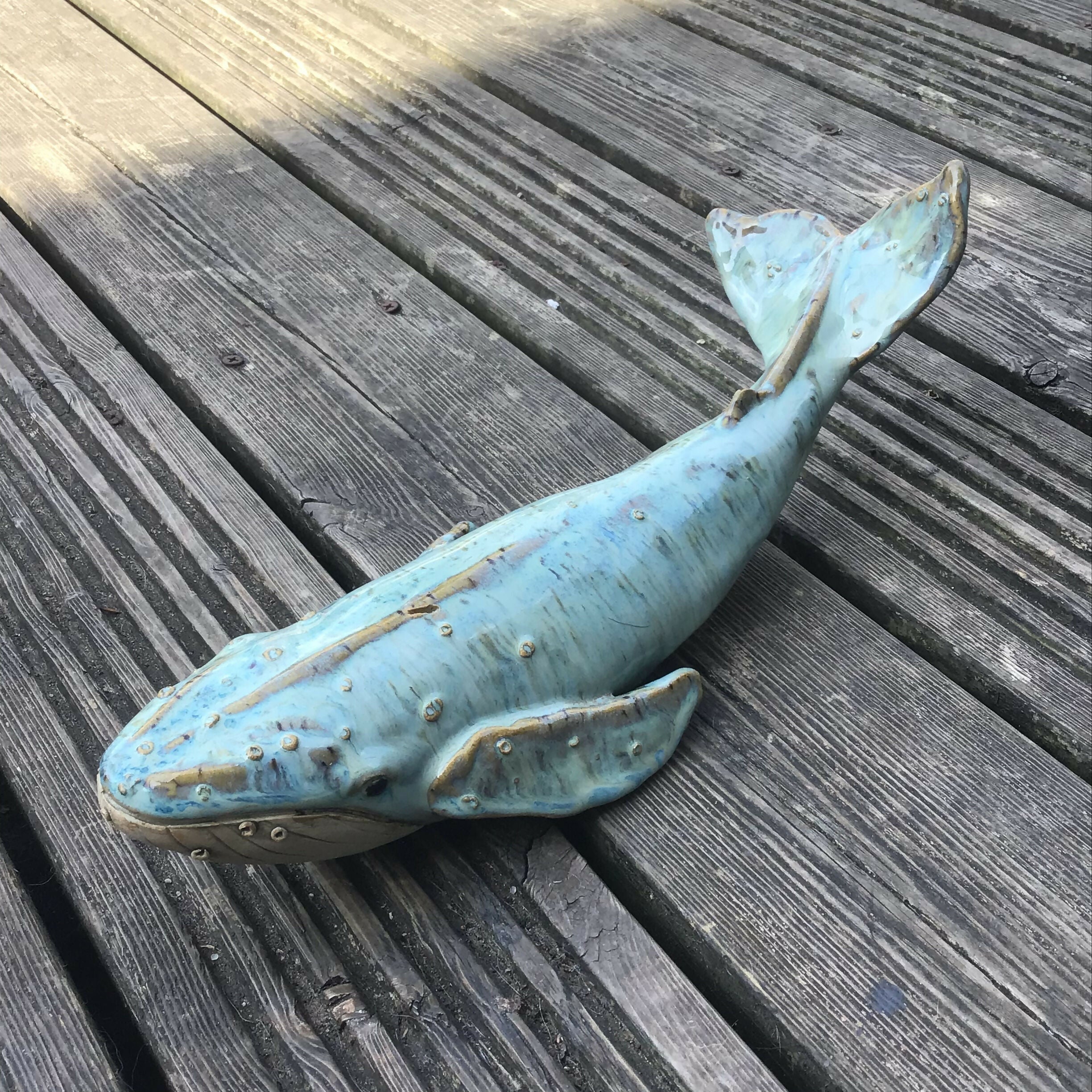 Large Ceramic Whale 2