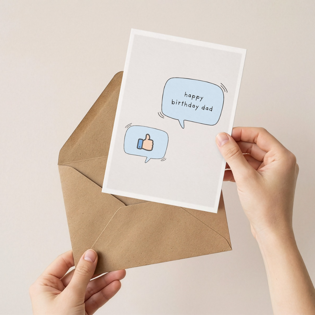 Happy Birthday Dad Funny Text Message Card