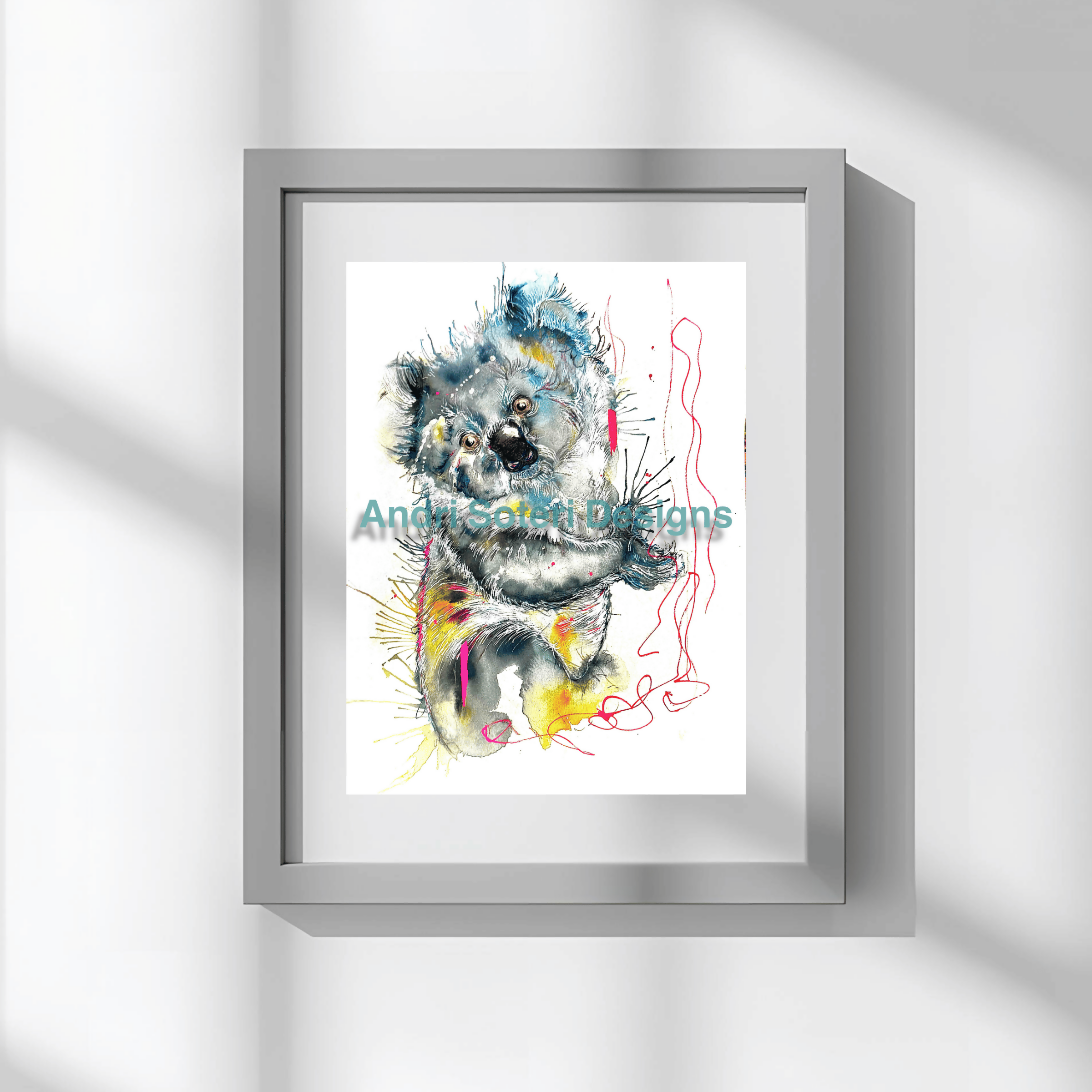 FINE ART PRINT OF BABY KOALA, PART OF THE 'ANIMAL ART COLLECTION'
