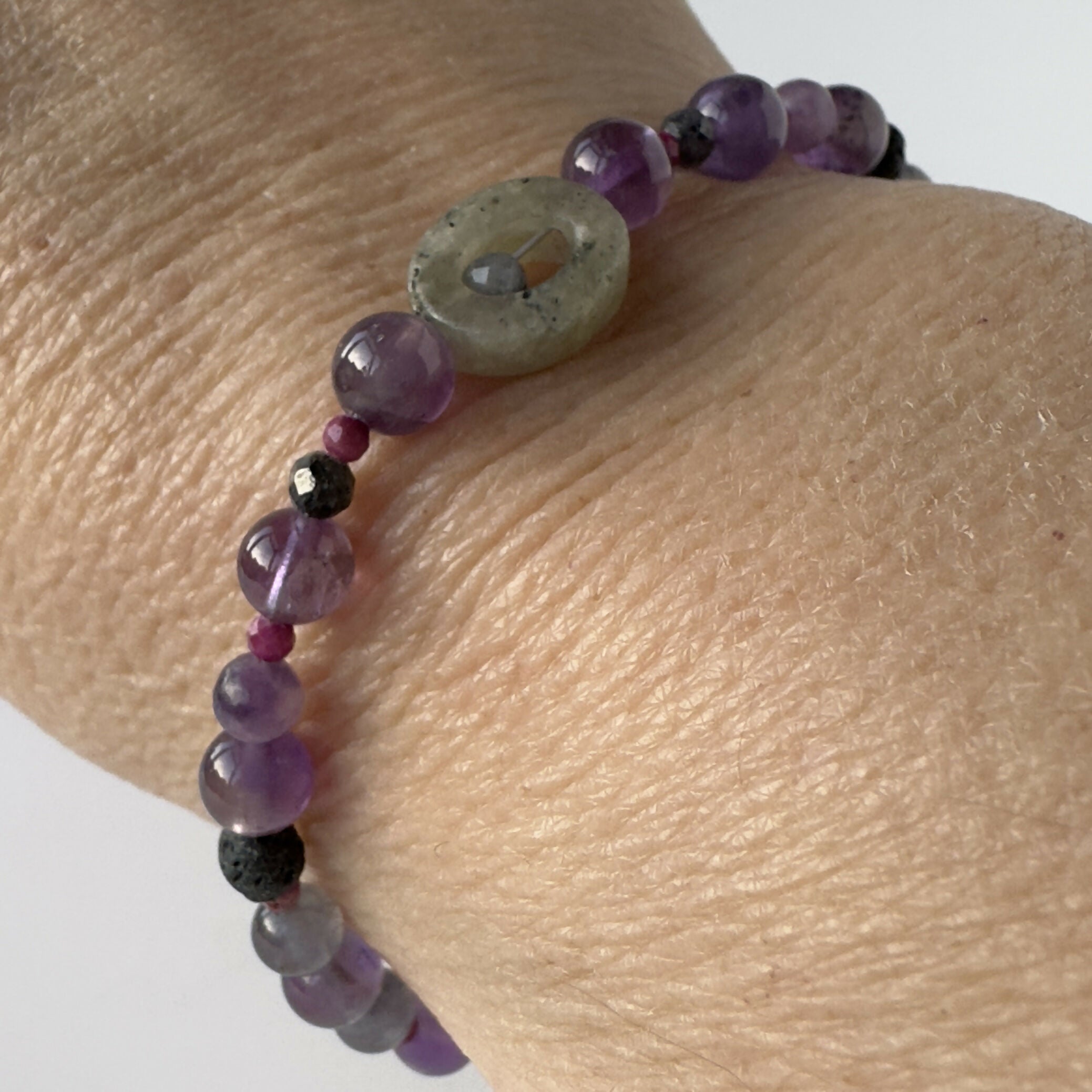 VISION BRACELET | STERLING SILVER & STONE BRACELET FOR PERCEPTION