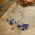 Stunning Tortoiseshell Half Circle Earrings