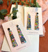 Funky Pattern Collection - Long Dangle Polymer Clay Earrings