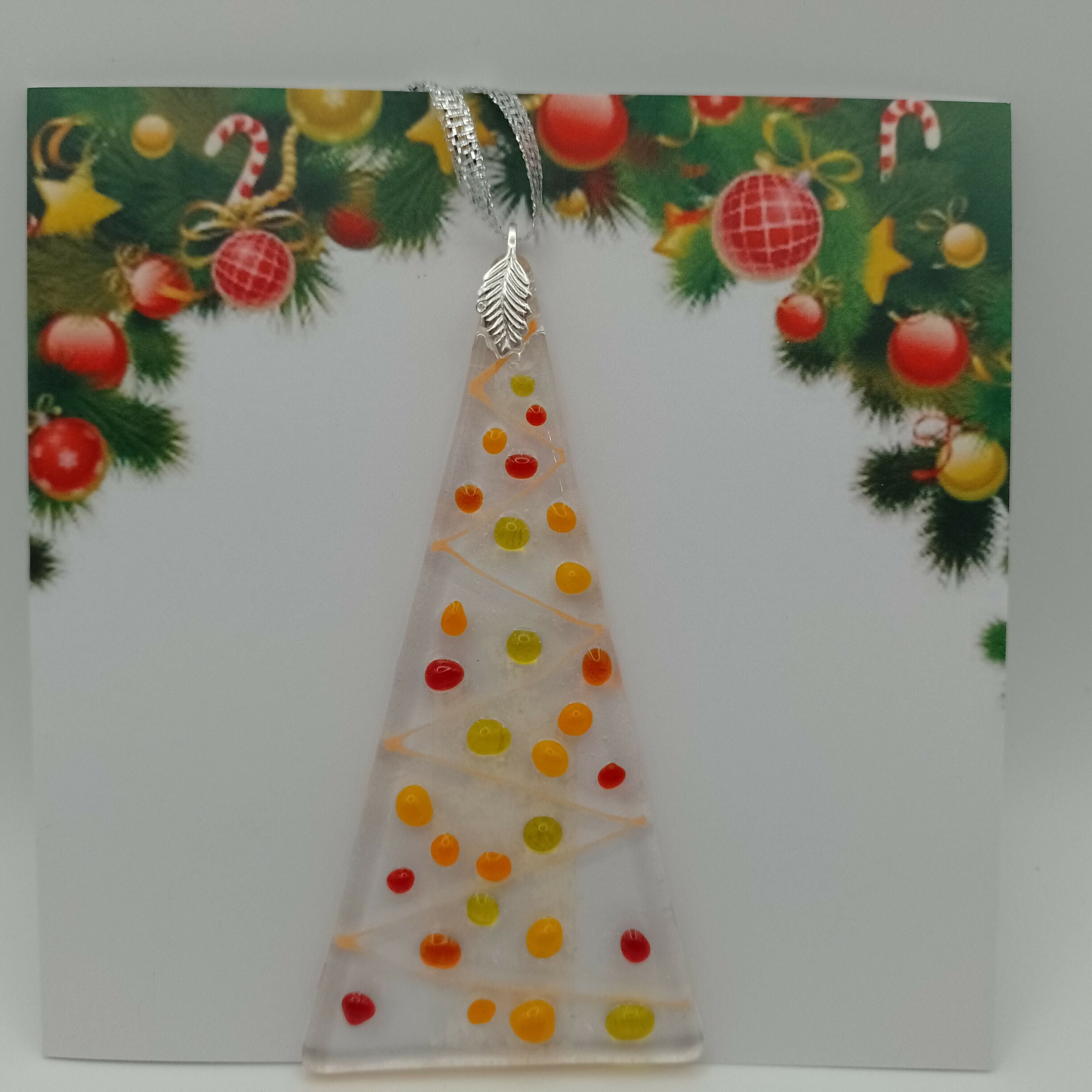 Fused Glass Christmas Card