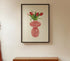 Tulip Vase Print in Red