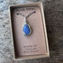 Blue Opal Wire Wrapped Pendant