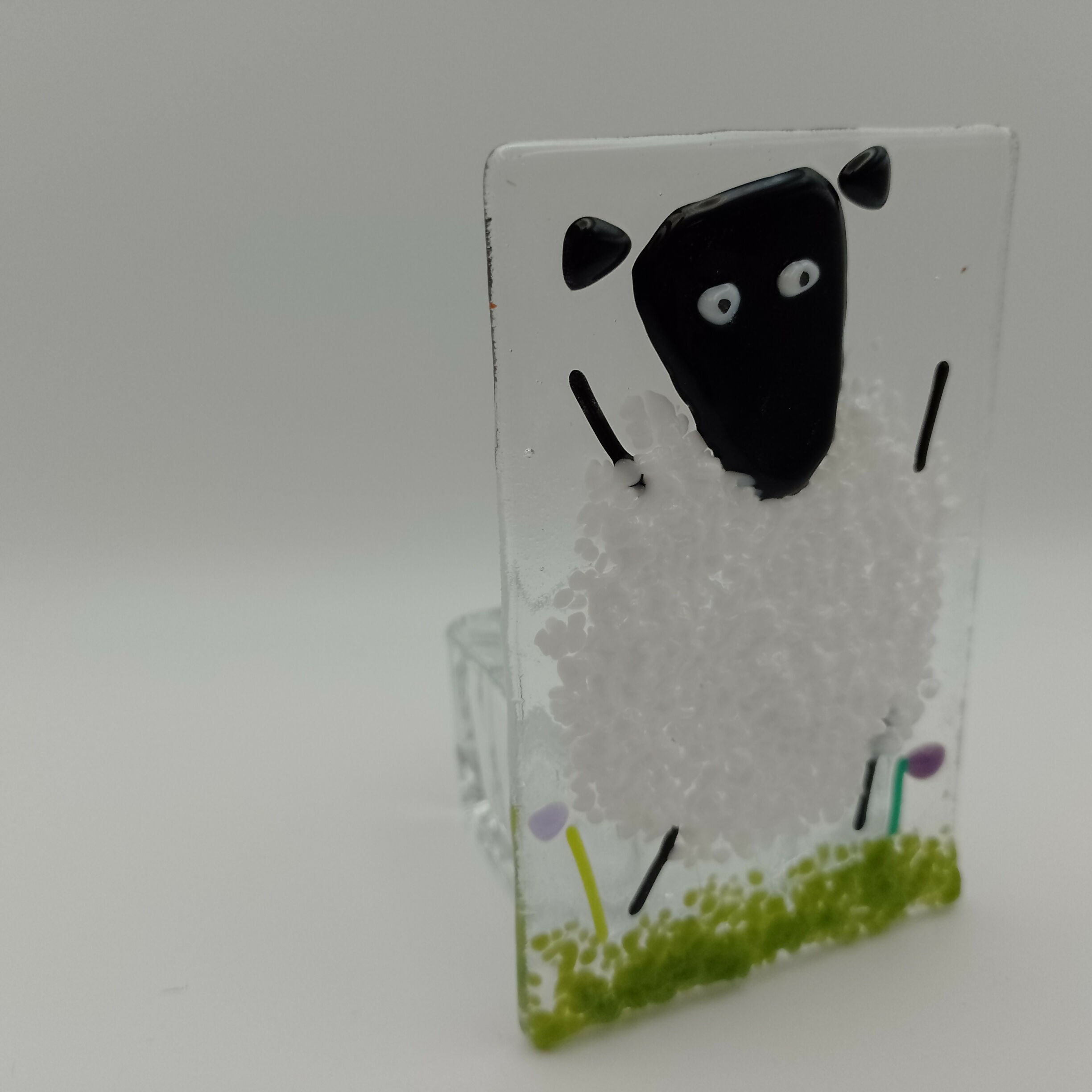 Fused Glass Sheep Tealight