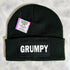 Grumpy Cuffed Rectangular Patch Beanie Hat