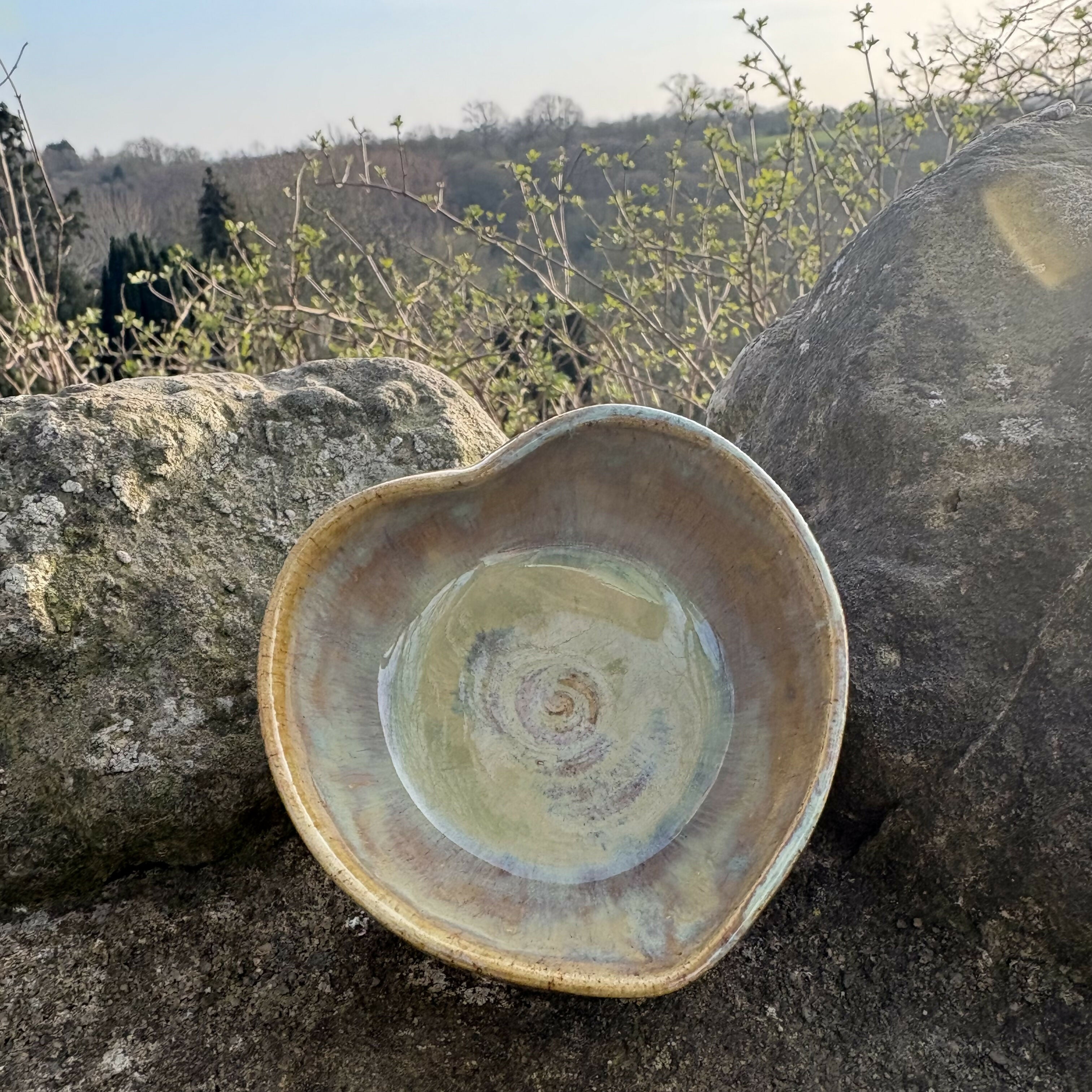 Green Tea Heart Bowl