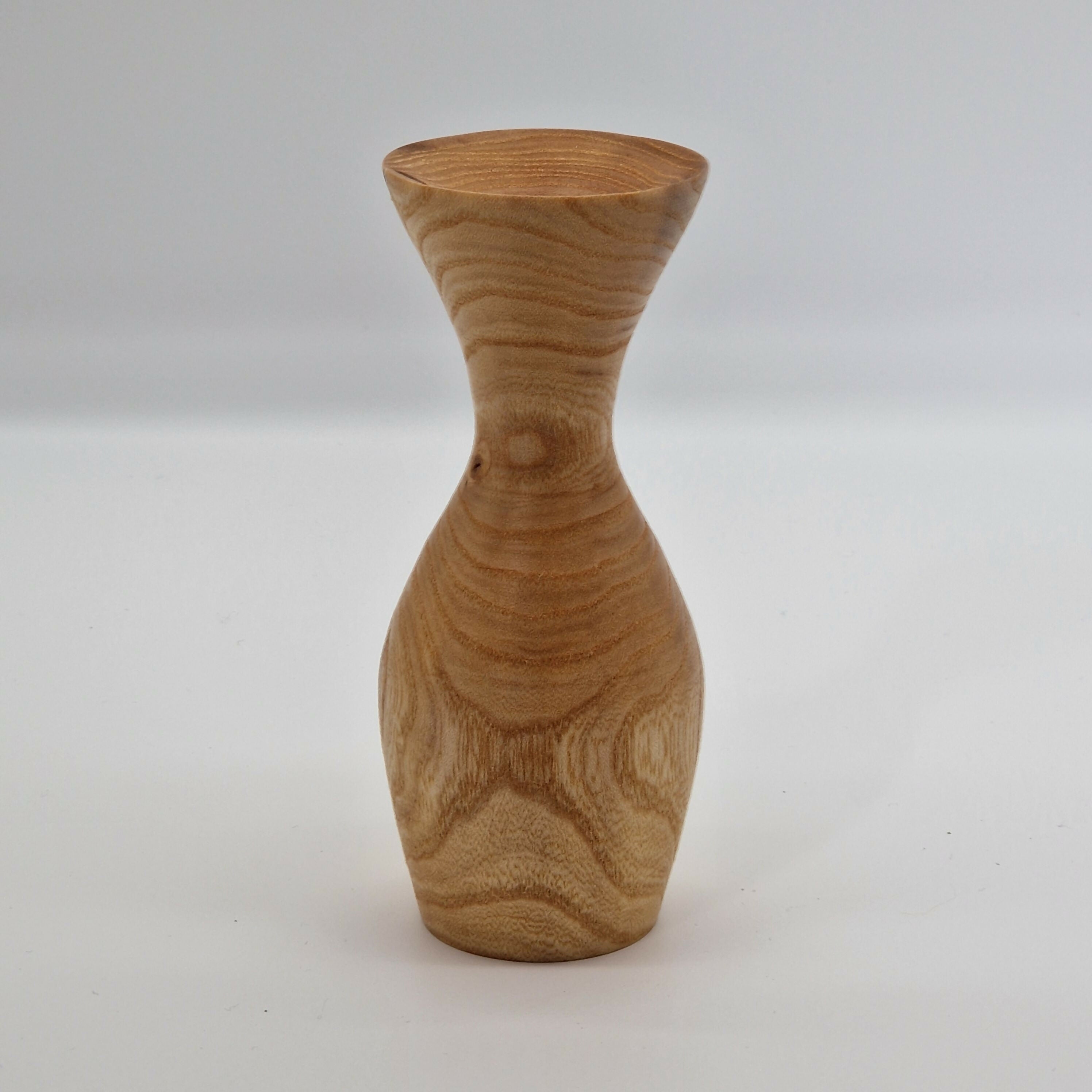 Hand Turned Bud Vase made from Elm Wood