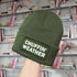 Chuffin Weather Cuffed Rectangular Patch Beanie Hat