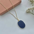 Blue China Necklace No. 3 - Handmade Polymer Clay Necklace