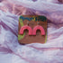 Pink Neon Glow Rainbow Polymer Clay Earrings