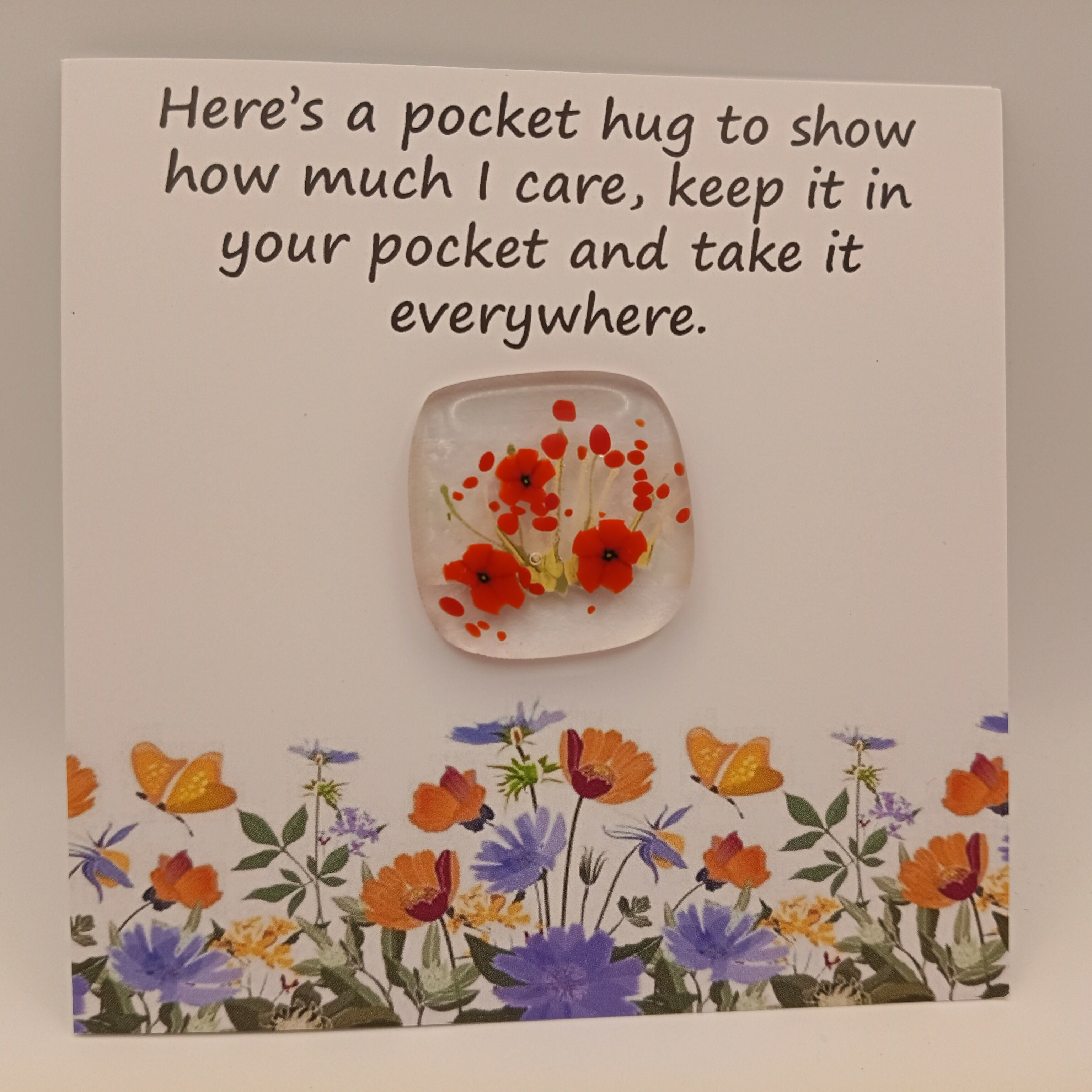 Glass Pocket Hug Card
