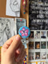 Pixel Cherry Blossom Pin Badge