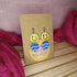 Wavy Blue Circle Polymer Clay Earrings With Smiley