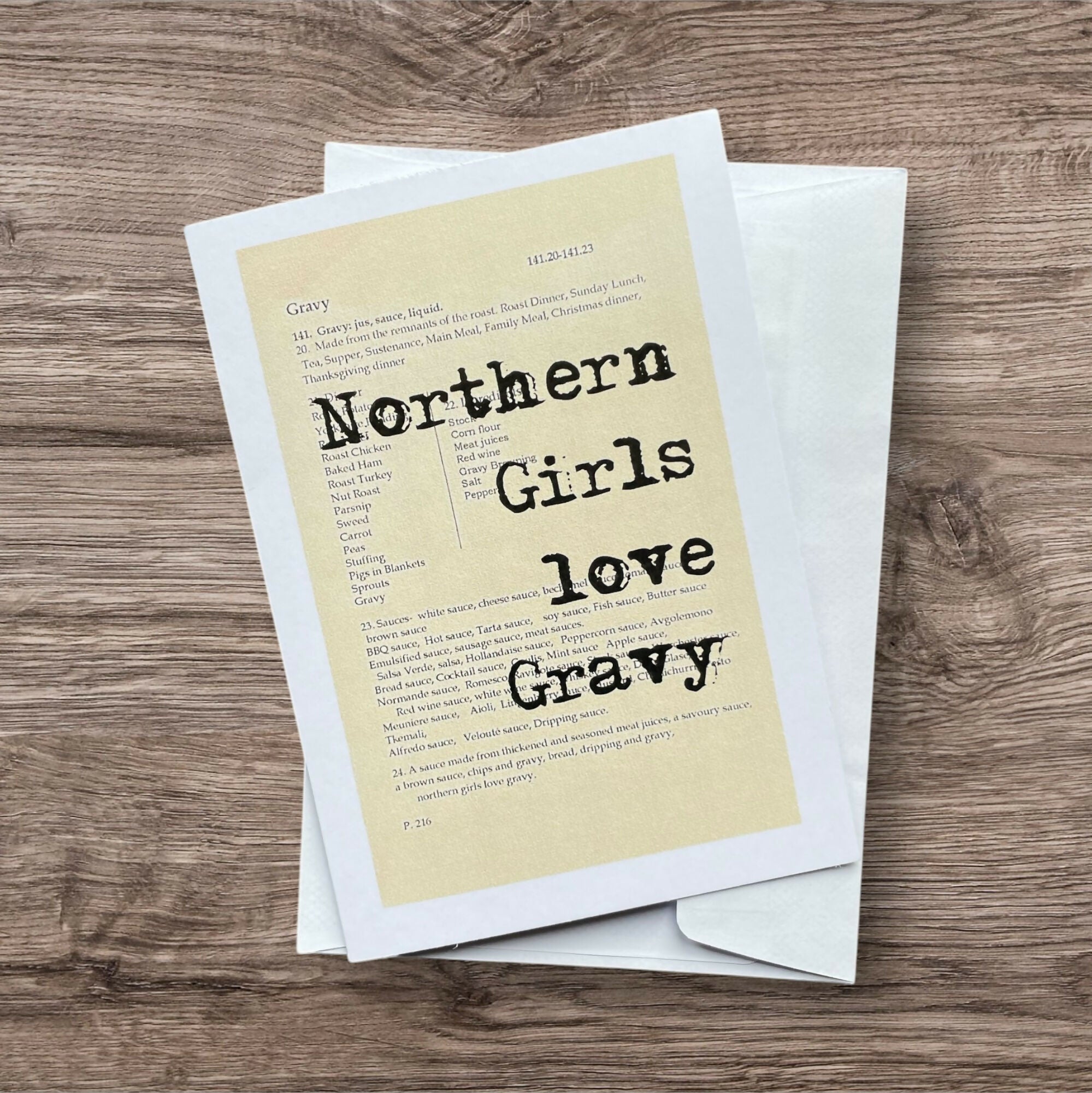 Gravy Card Dictionary