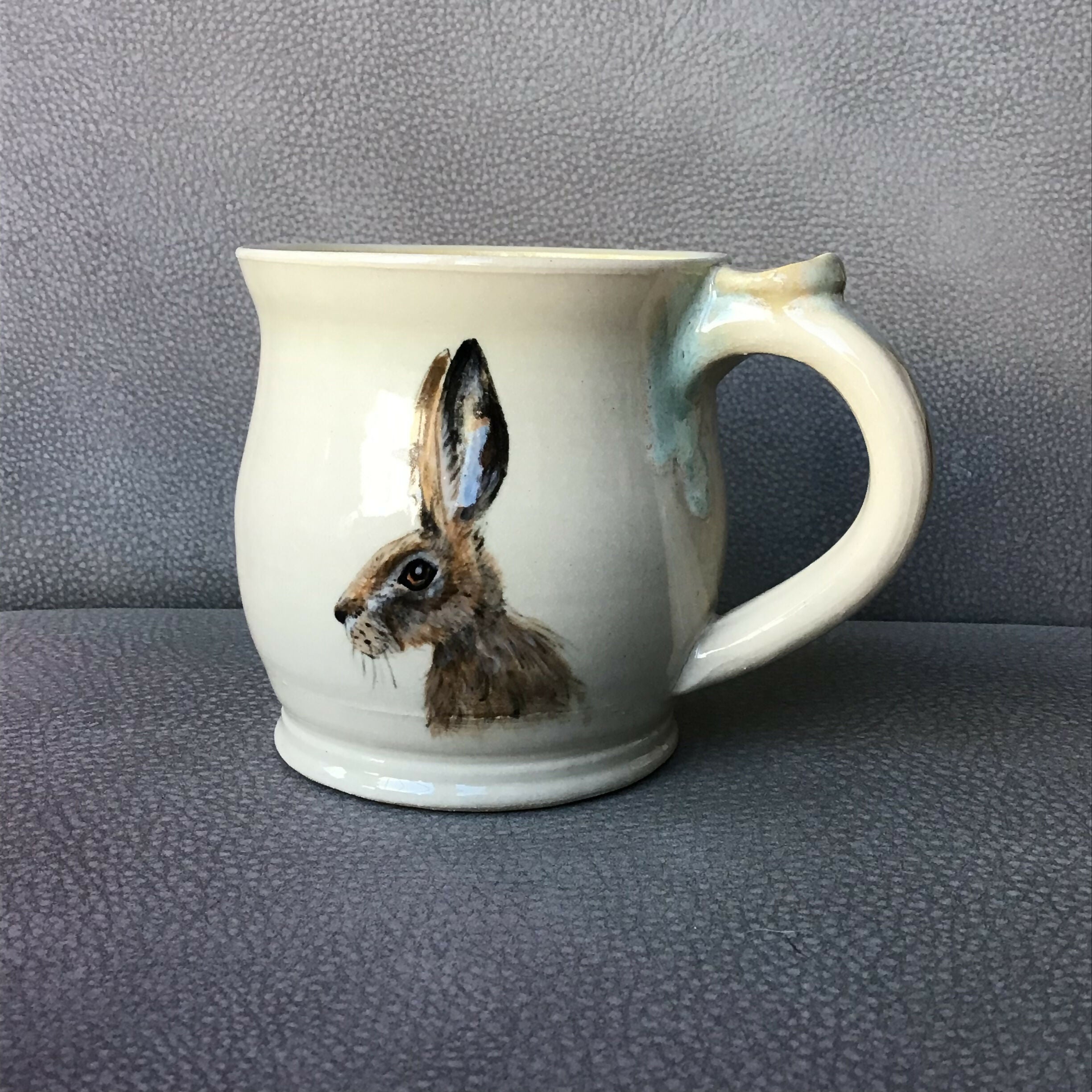 Handpainted Stoneware Animal Mug - Pastels