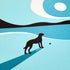 Dog (Blue), A4 Print