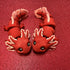 3D Printed SMALL: Articulated Sensory Fidget Animals friends Axolotl (Black/Red) 11cm