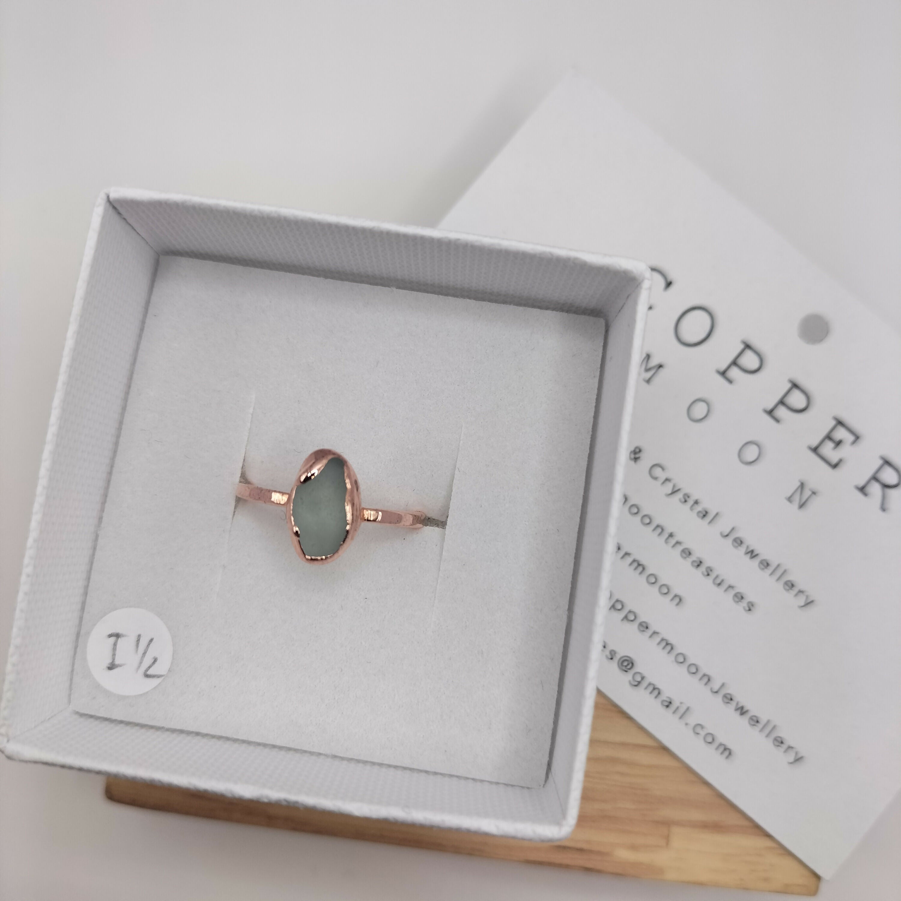 Seaglass Ring - I 1/2