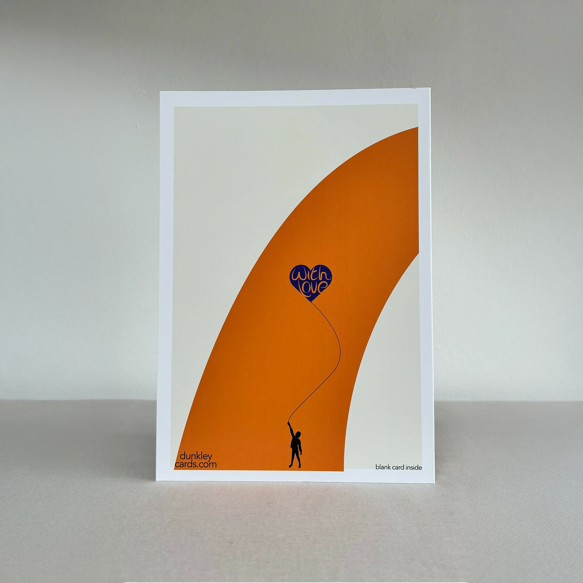 Always Here Card – Support or Friendship Greeting – Orange and Navy Design