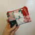 Small Patchwork Quilted Christmas Zipper Pouch