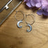 Lovely Moon & Star Charm Hoops