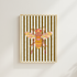 Honey Bee A6 Hand Illustrated Poster