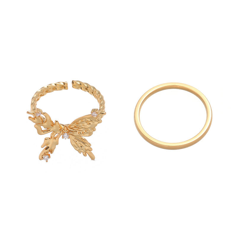 Enchanting Golden Butterfly Ring