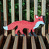 Hand Painted Wooden Fox