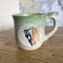 Handpainted woodpecker mug