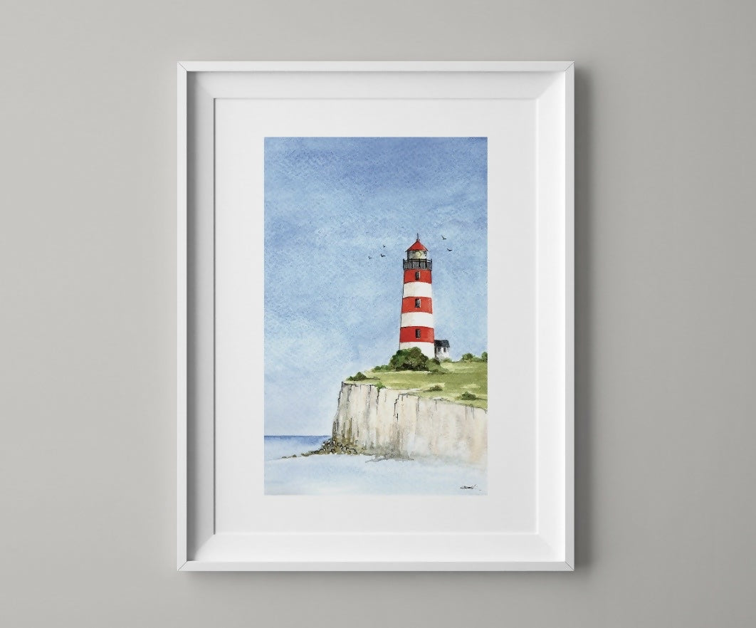 Lighthouse Watercolour Print