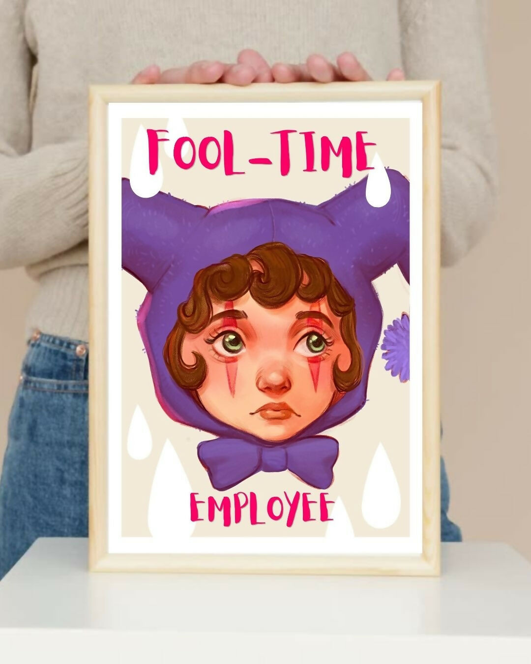 Purple Clown Print
