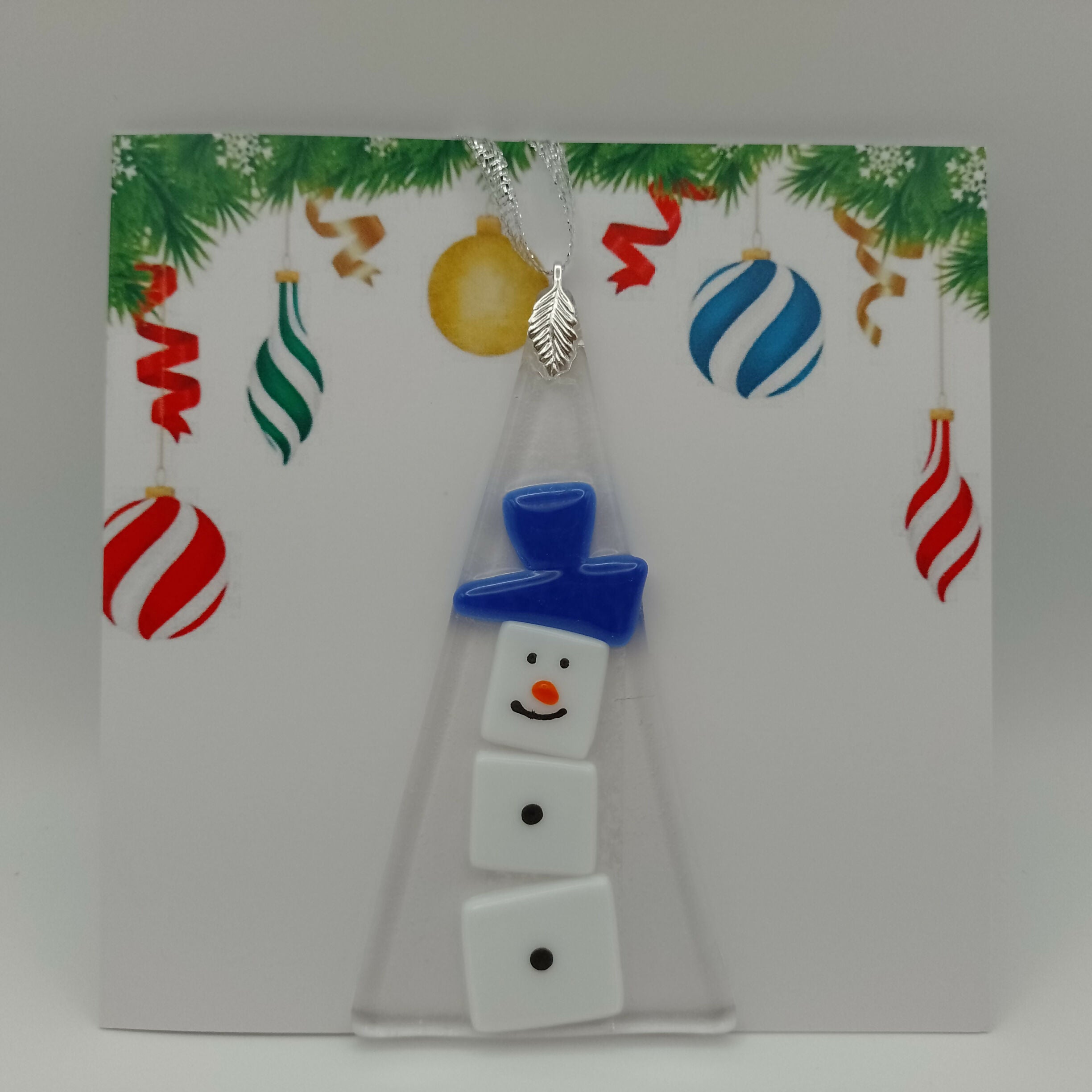 Fused Glass Christmas Card