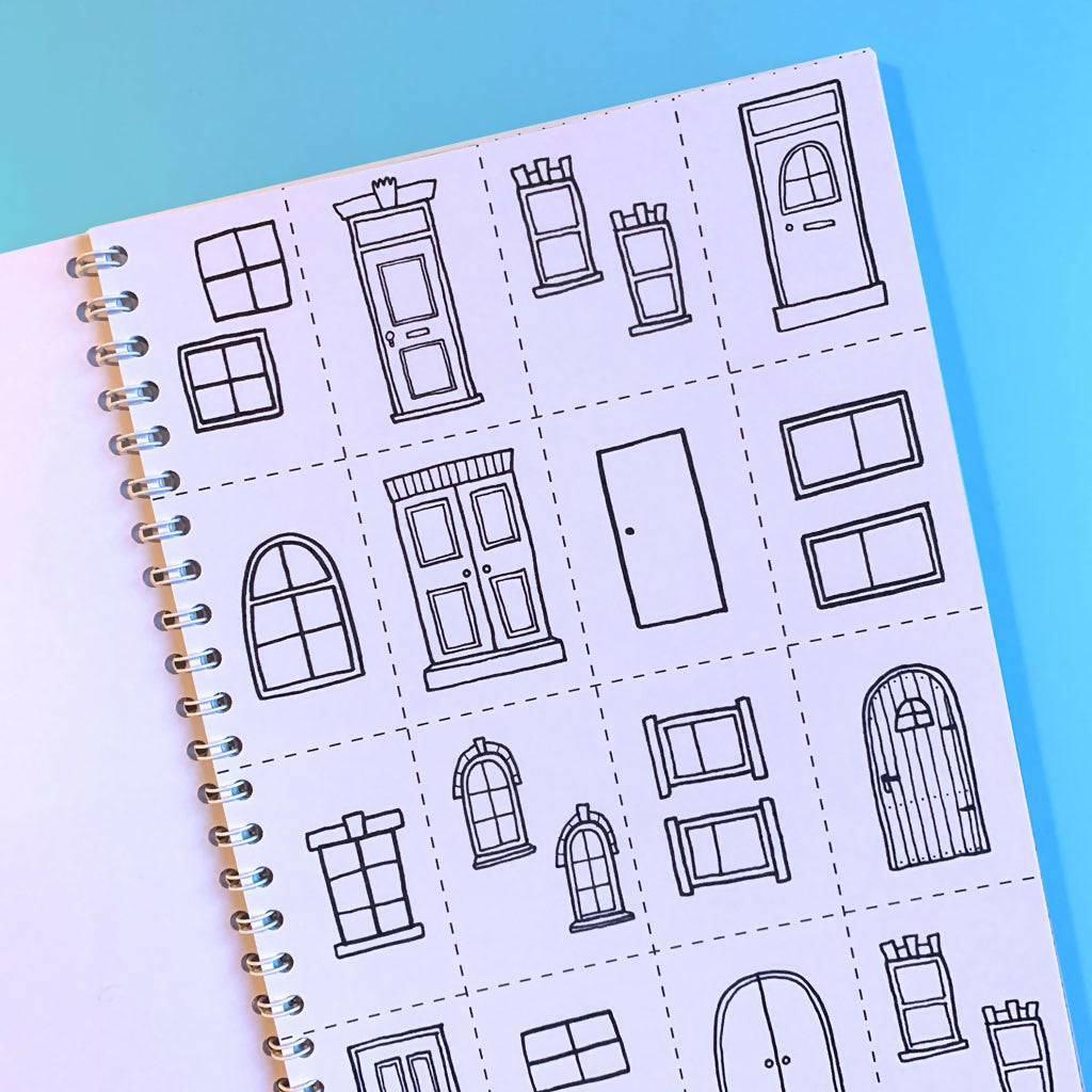 Collage Town Book - Mindful Craft Activity