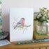 bullfinch watercolour card